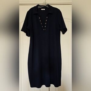 Maurices Navy Blue Polo Sweater Dress